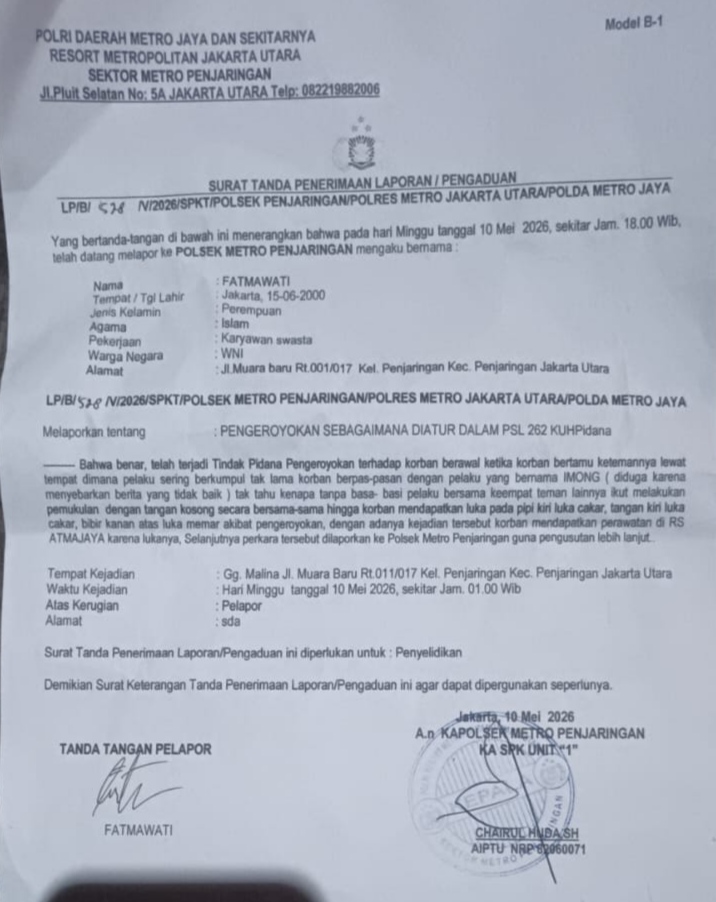 Satu Bulan Berlalu, Publik Menanti Tindak Lanjut Kasus Dugaan Pengeroyokan di Penjaringan