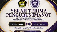 Puguh Kribo Terpilih menjadi Ketua ​IMANOT Fakultas Hukum Universitas Pancasila Pengurus Periode 2026–2027