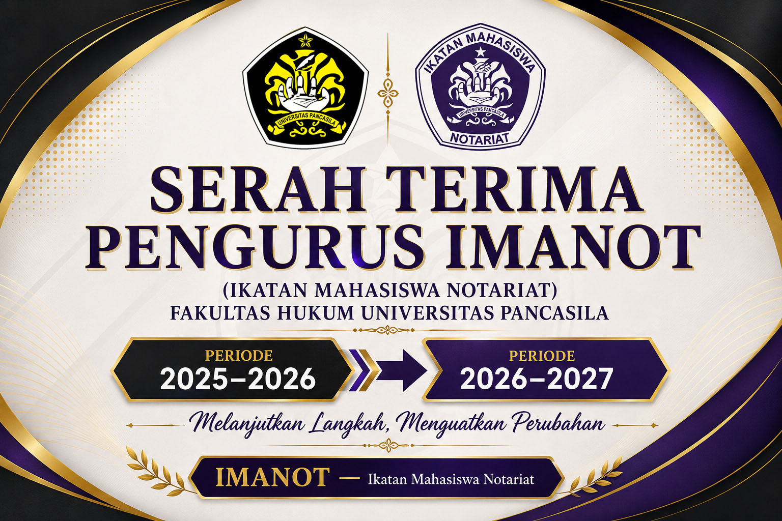 Puguh Kribo Terpilih menjadi Ketua ​IMANOT Fakultas Hukum Universitas Pancasila Pengurus Periode 2026–2027