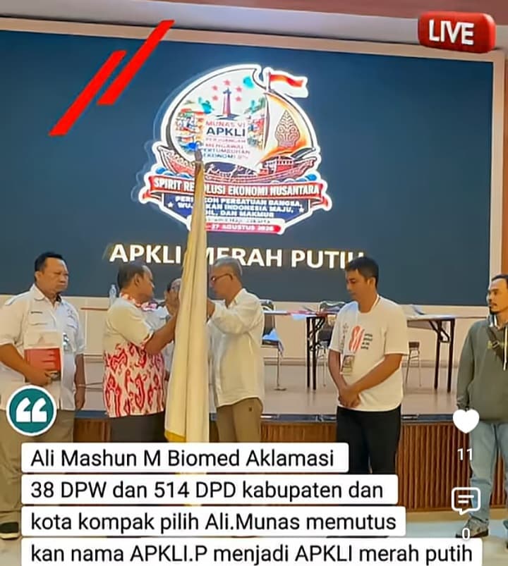 APKLI MERAH PUTIH Tancap Gas Kondolisasi Organisasi, Ketua Umum: Kepengurusan Profesional dan Akar Rumput