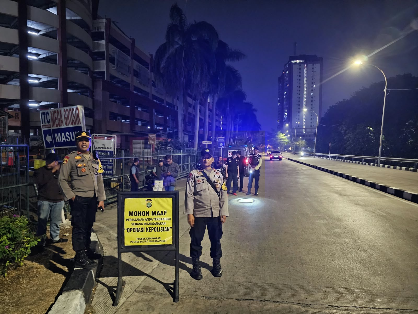 Tekan Potensi Kejahatan Jalanan, Polsek Kemayoran Gelar Operasi Stasioner Dikawasan Strategis