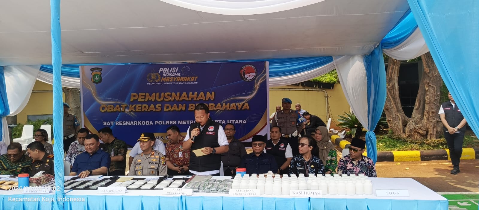 Polres Jakarta Utara Musnahkan Ribuan Obat Keras dan Berbahaya